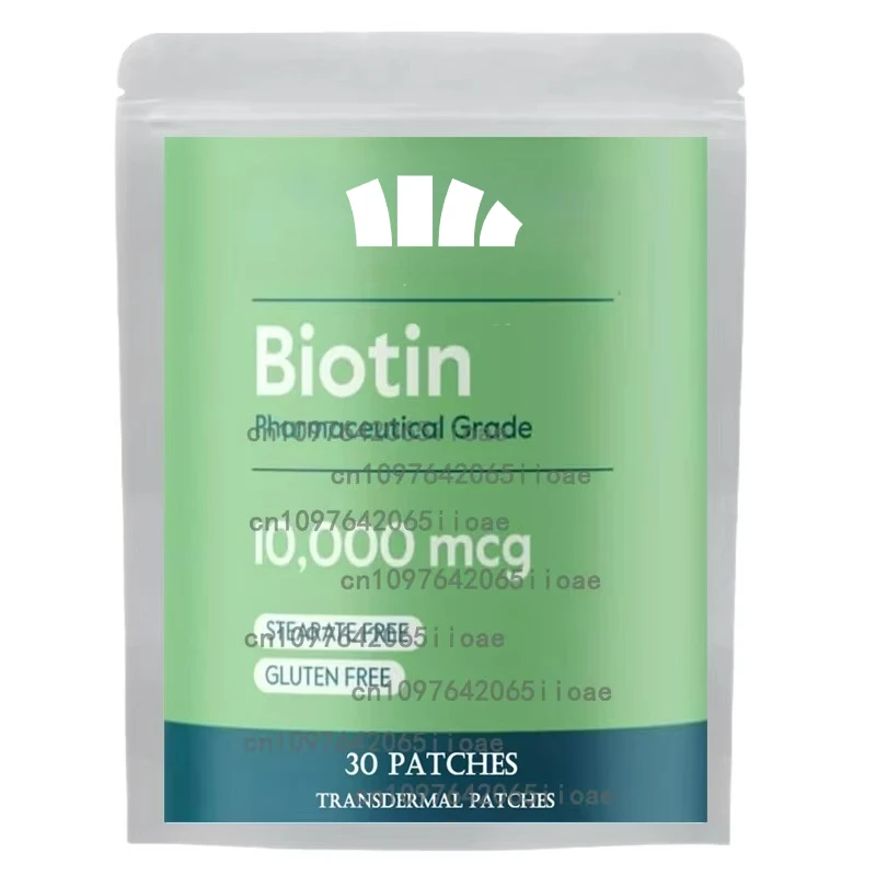 

Биотин-трансмические патчи для роста волос, ухода за волосами, кожей и ногтей, 30 патчей