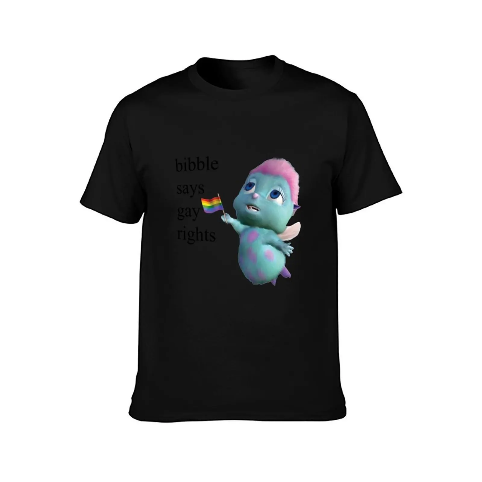 Bibble Says Gay Rights T-Shirt Work Basic Short Sleeve Top T-Shirt