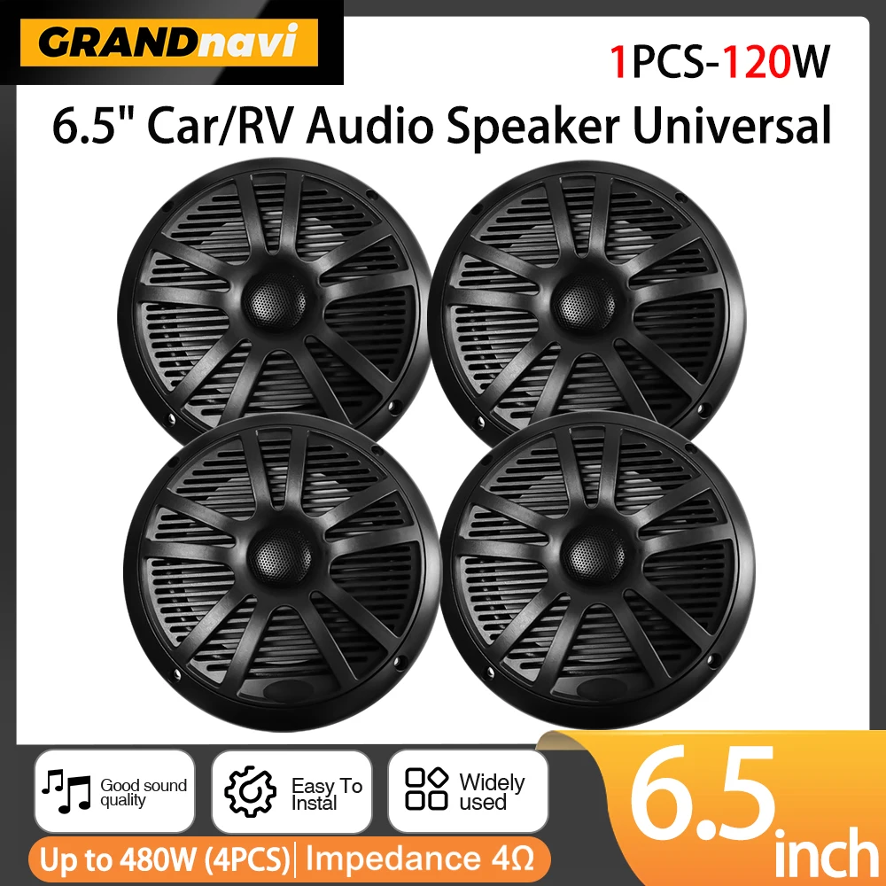 

Универсальные колонки 6,5 "автомобильный/автомобильный аудиодинамик водонепроницаемые автомобильные стерео аудио аксессуары 1 шт. 120 Вт 4 шт. 480 Вт для автомобиля/фургона