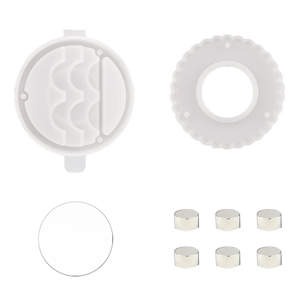 

1 set Eyelash Storage Box Mold Silicone Craft Epoxy Container DIY White Jewelry Accessory Part Resin Casting Smooth Surface