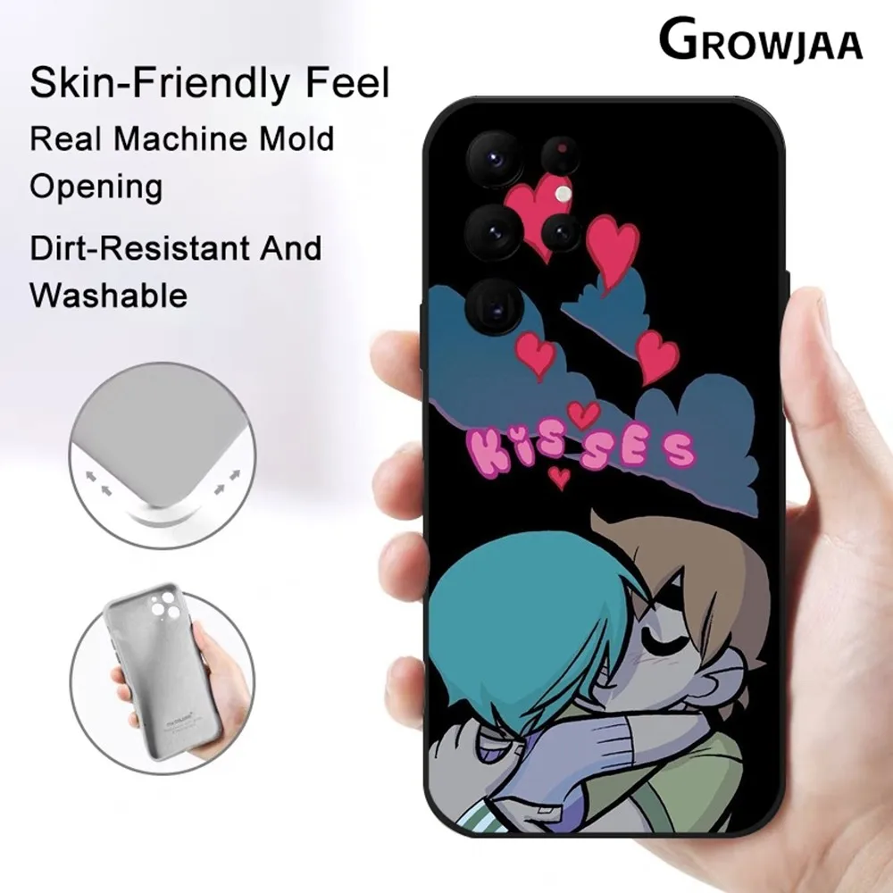 

Cartoon Scott Pilgrims Phone Case for Samsung Galaxy S24 Ultra S22 S23 Ultra S21 S20 Shockproof Protective Silicone Funda
