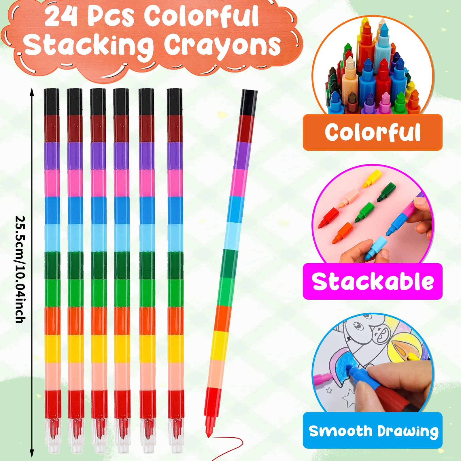 24Pack Small Coloring Books for Kids with 24 Stacking Crayons Set Bulk Coloring Books for Kids Ages 2-4, 4-8, 8-12 Mini Coloring