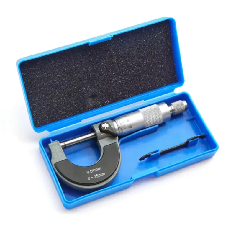 

Precise Gauge Micrometer 0-25mm 0.01mm Outside Metric Caliper Measurement Micrometer Tool