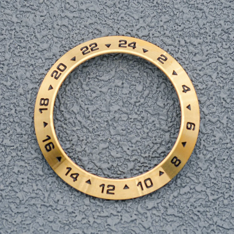 Mod NH35 Case Bezel Insert SKX007 with Figure Stainless Steel Rotatable Bezel Fit Seiko Men Waterproof Watch Replace Bezel