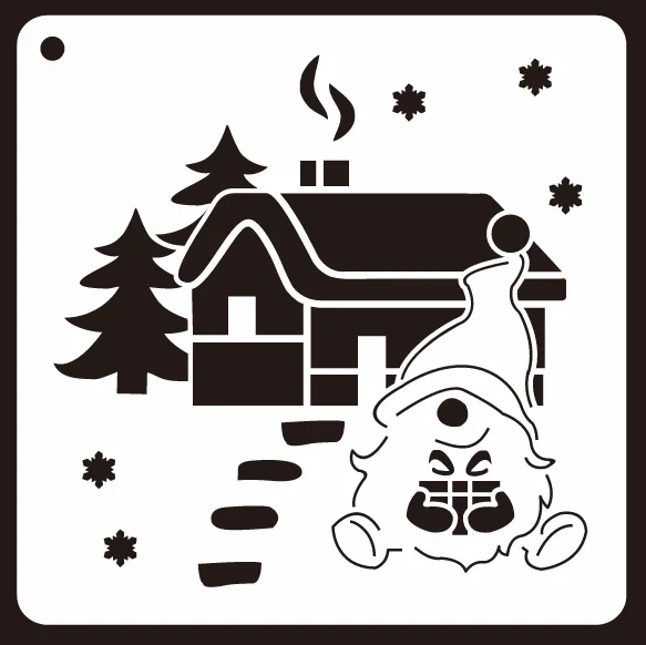 Merry Christmas Candle Hat Socks Moon Deer Star Trees Bell Gifts Snowman Snowflake Metal Cutting Stencil Greeting Card 2024 New