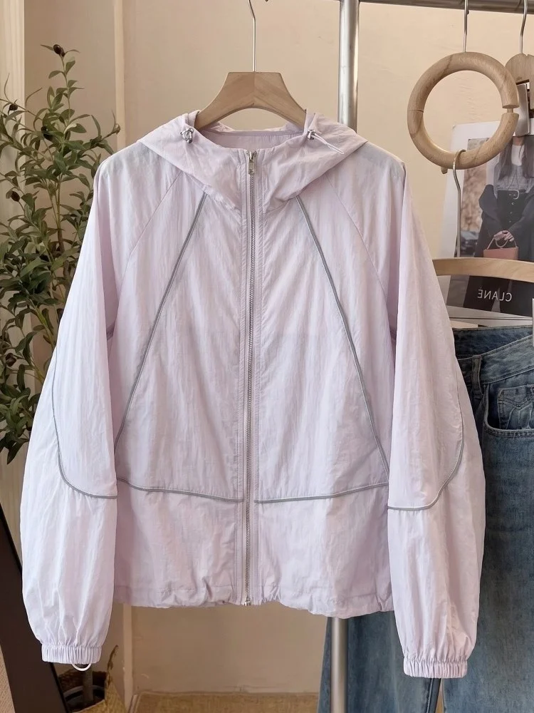 Women's Breathable Lightweight Loose Sun Protection Jacket Summer 2026 New Style Air Conditioning Open Cardigan Fleece