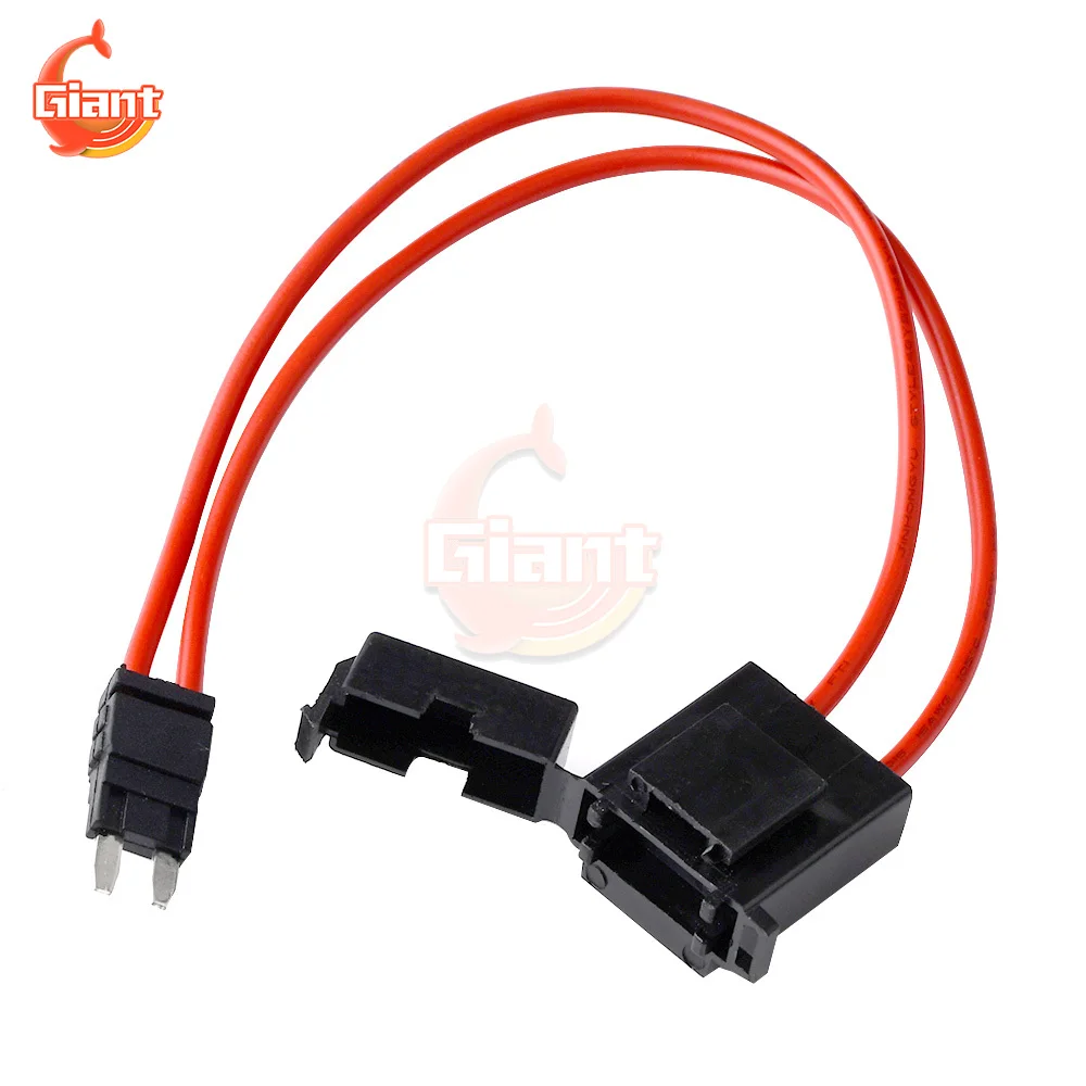 16AWG Car Fuse Holder Connector Mini Tap Holder Dual Wire Fuse Box Panels Automotive Circuits Tester Modified Fuse ACC Socket