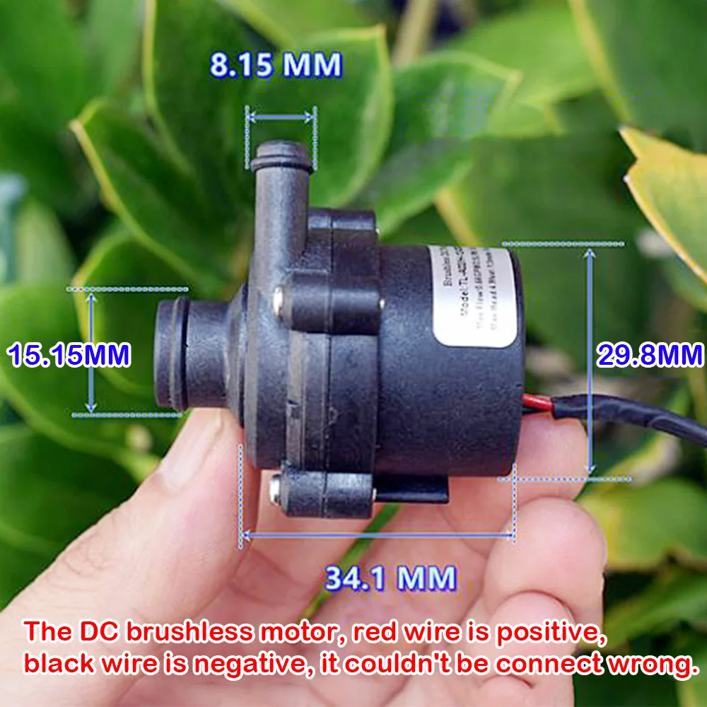 Ultra-quiet DC 12V 5.6W 2M 180L/H Flow Rate Waterproof Brushless Pump Mini Submersible Water Filter Fish Tank Fountain Pump