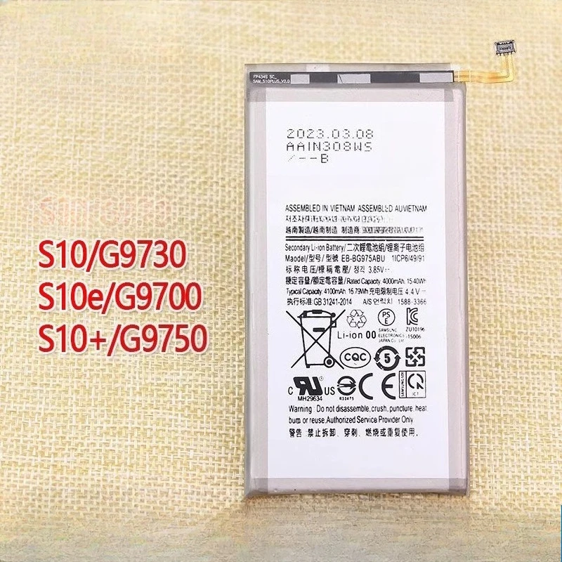 

For samsung s10+ mobile phone battery sm-g9750 original genuine g9730 original battery s ten e lithium battery board g9700