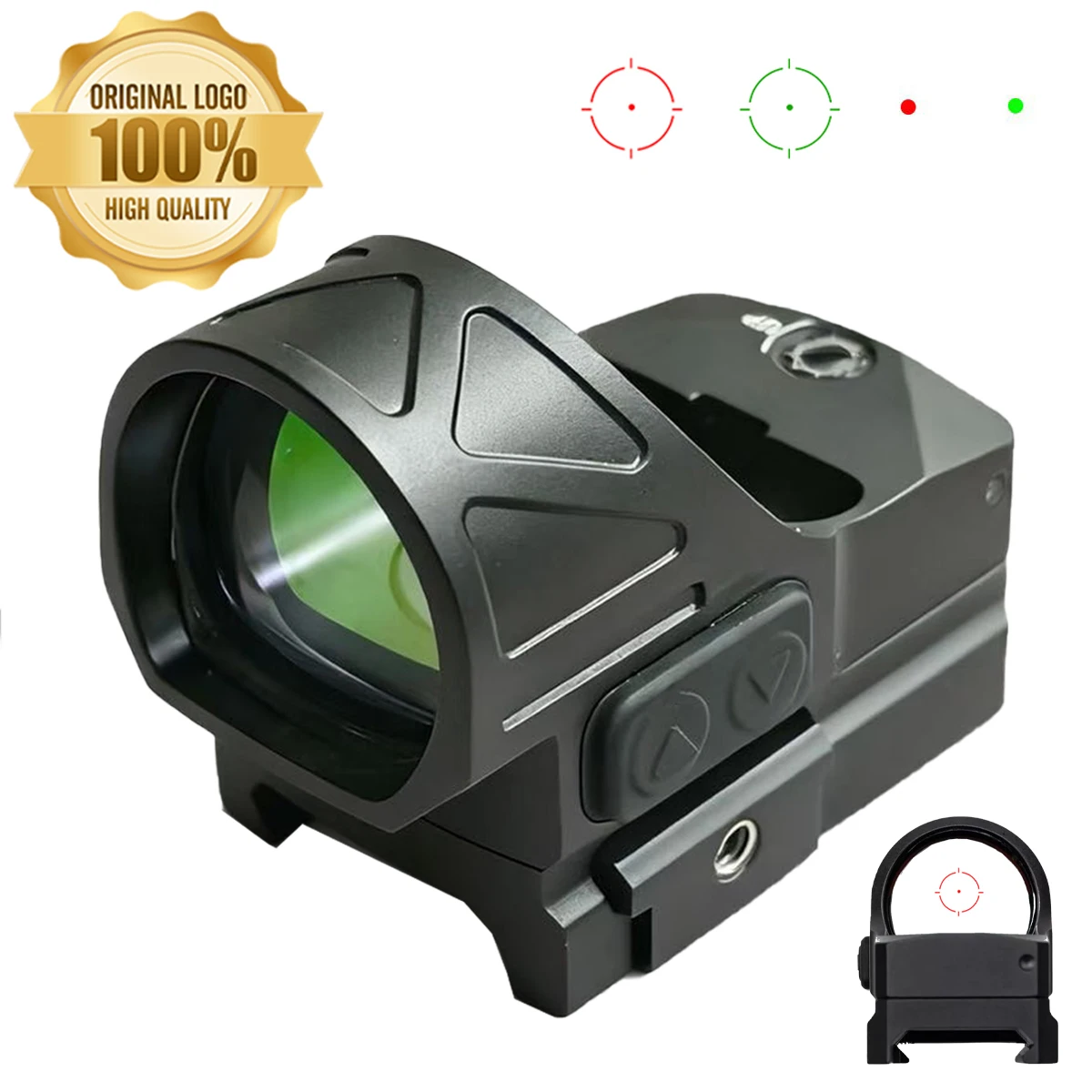 

NEW Original Gideon Optics OM**A 3 MOA Red Green Dot Sight Holographic Circle Dot for Handgun or Rifle Rail Mount Compact Scope