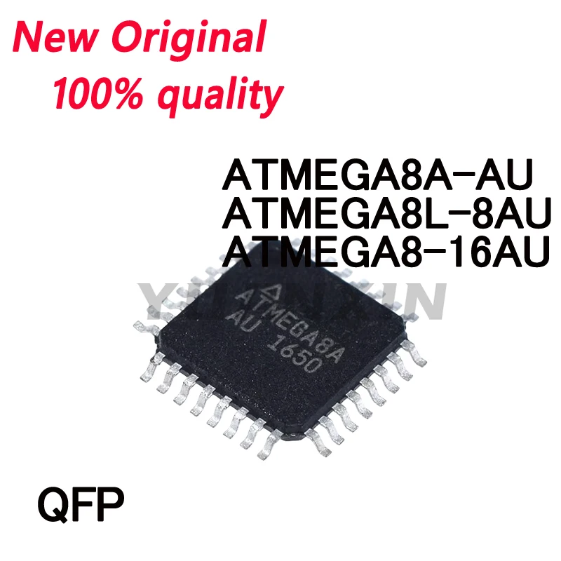 5/PCS New Original ATMEGA8A-AU ATMEGA8A AU ATMEGA8L-8AU ATMEGA8L 8AU ATMEGA8-16AU ATMEGA8 16AU QFP32 Single chip microcomputer