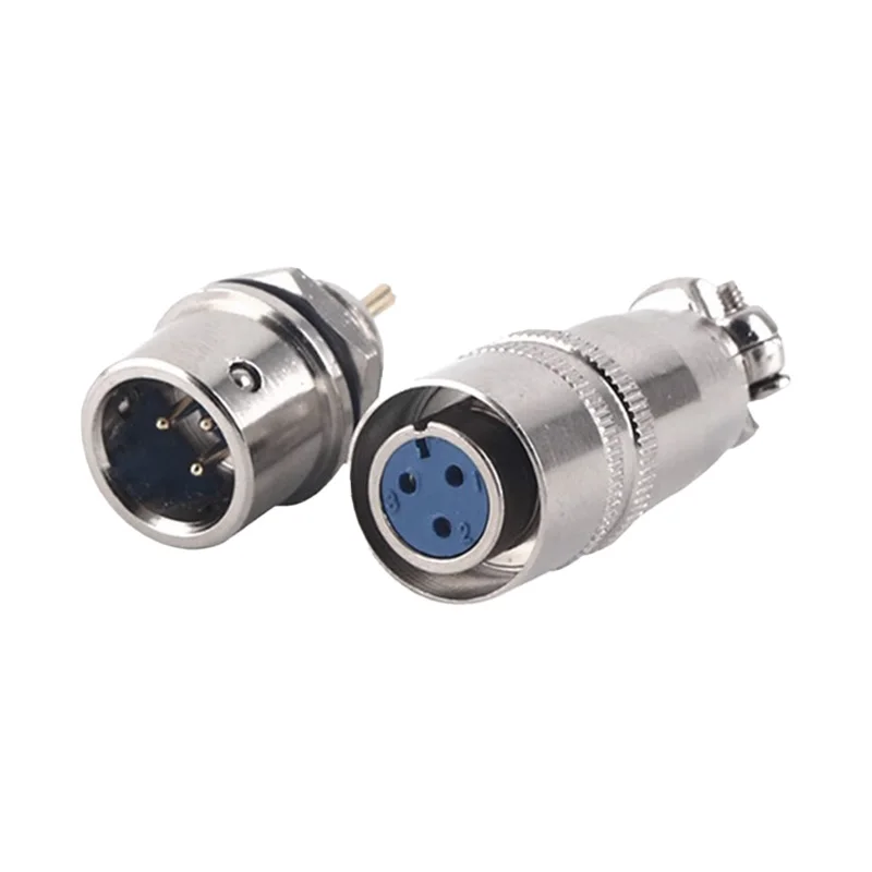 Conector de Aviación XS8 XS10 XS12 Push-Pull Circular Rápido 2Pin3Pin4Pin5Pin Contacto Dorado Macho y Hembra 3A 250V 6