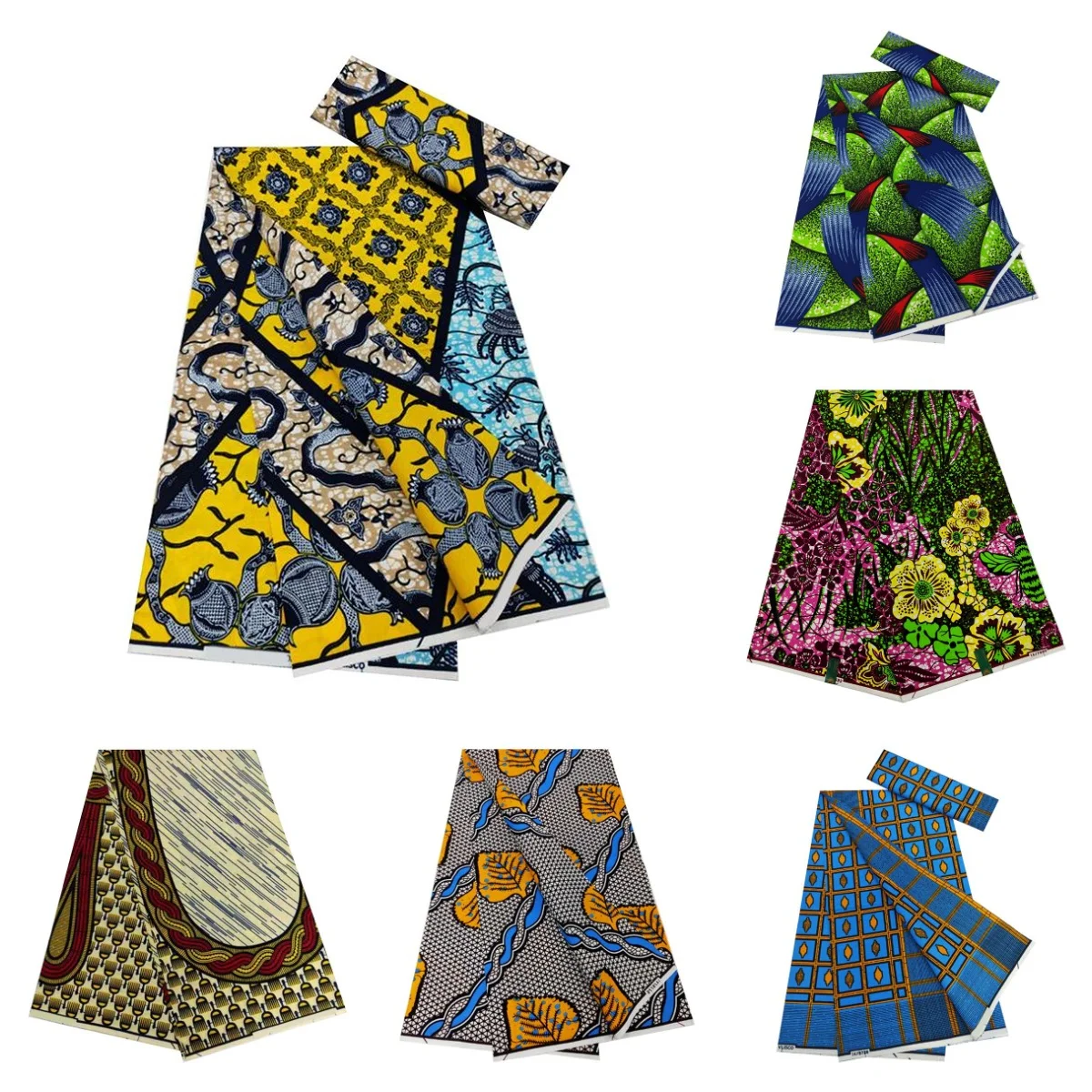 

Guaranteed Veritable African Wax Fabric 100%Cotton Soft Pagne Top Quality Ankara Nigeriaan Print Batik Fabric Sewing Women Dress