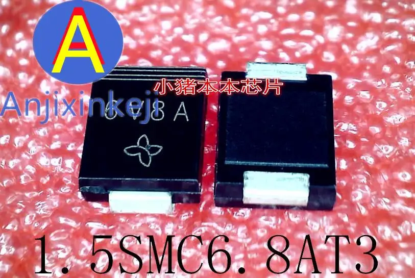 30pcs 100% orginal new 1.5SMC6.8AT3 Silkscreen: 6V8A DO-214AA