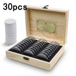 30pcs Commemorative Coin Cover Protector Storage Box Case For 20/25/30/35/40mm Commemorative Coin Cover Protector Storage