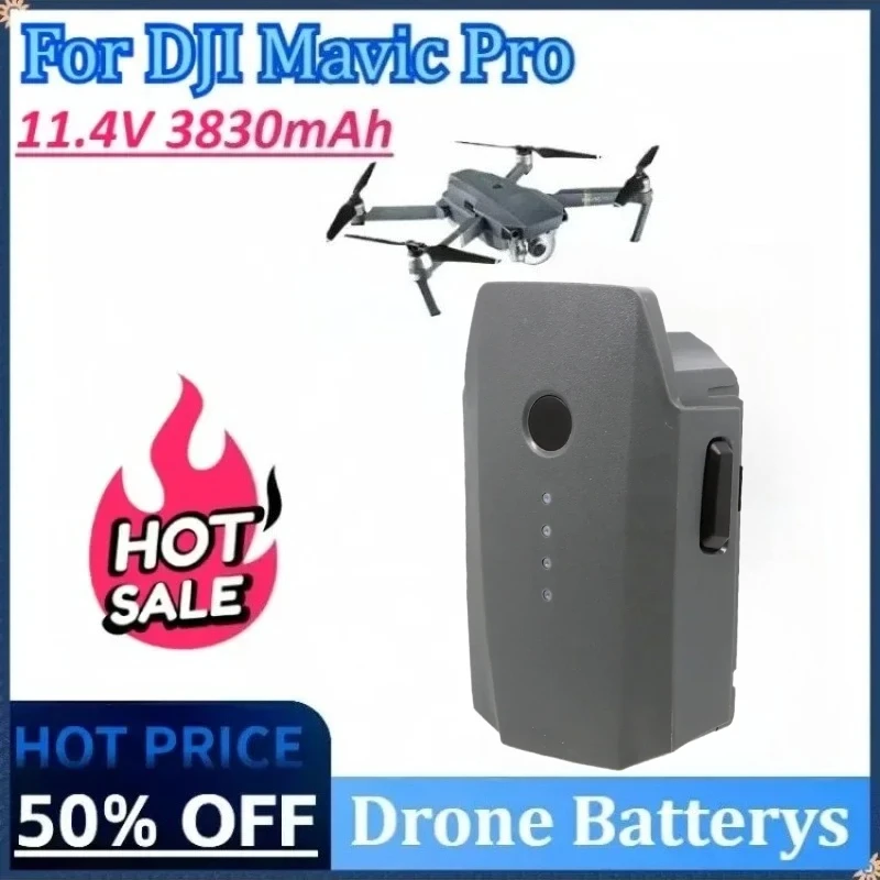 

11.4V 3830mAh Drone Batterys for DJI Mavic Pro Platinum FPV Quadcopter RC Drone 3S Intelligent Spare Flight Rechargeable Battery