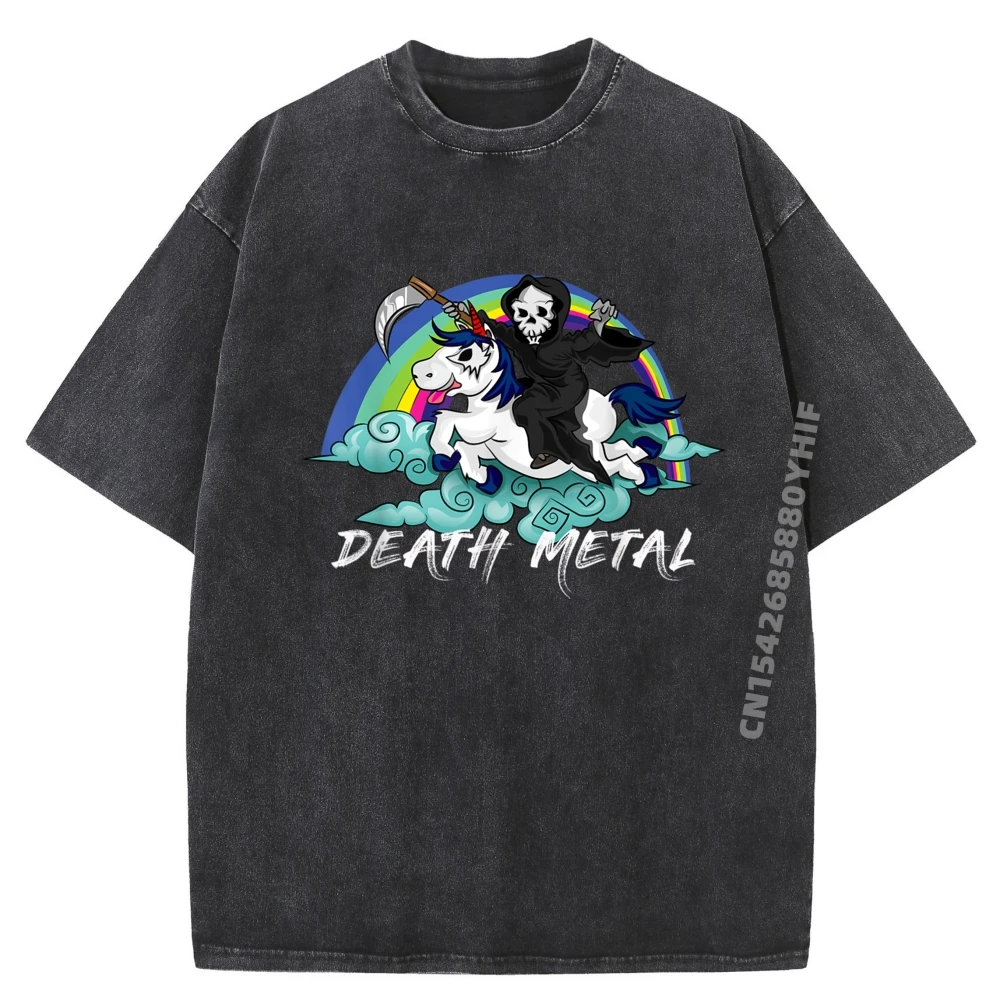 

Unicorn Special Casual T-Shirt Comfortable Men Tops & Tees Leisure Washed T Shirt Men Printed Camiseta Gothic Style