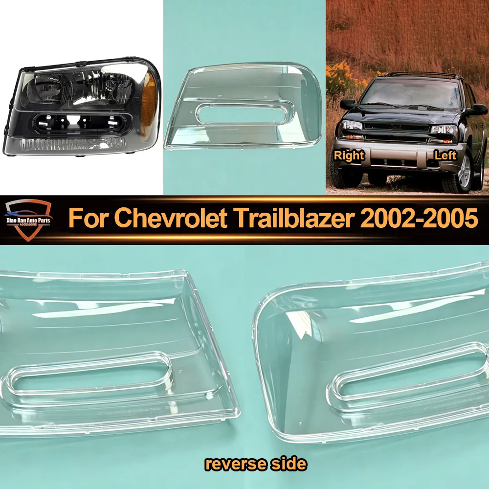 

Front Headlight Cover 2002 2003--2005 For Chevrolet Trailblazer Headlamp Lamp Shell Transparent Lampshade Lens Plexiglass