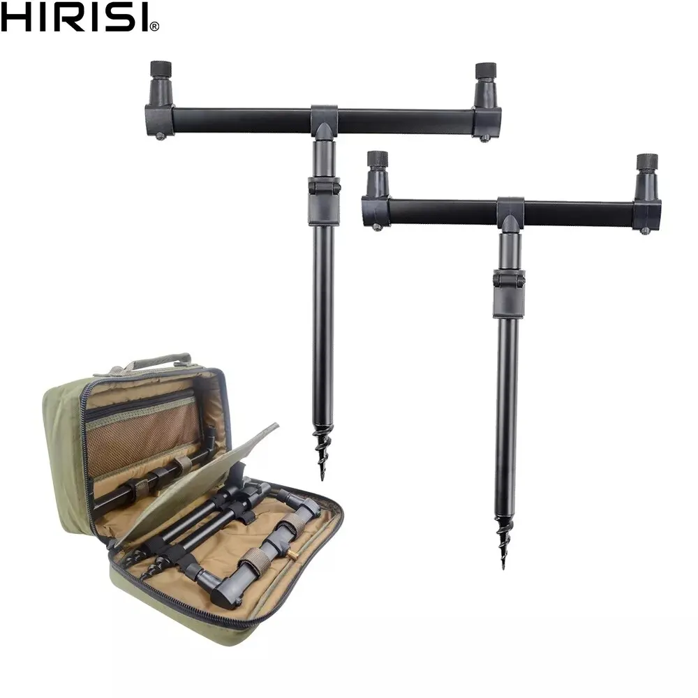 Hirisi Carp Fishing Tackle Bag with Buzz Bar Carryall Luggage with Bank Sticks Rod Pod Size 20x33x10cm