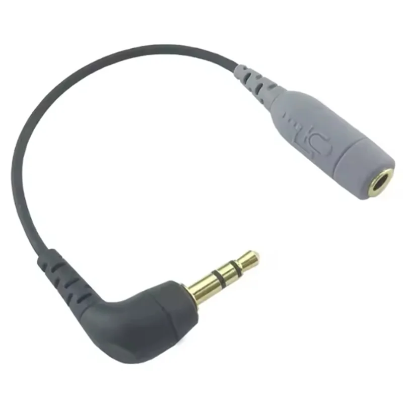 【B74A】3.5Mm To TRRS Microphone Cable Adaptor 3.5Mm Female TRRS Microphone Adapter For RODE Mic Camera Recording