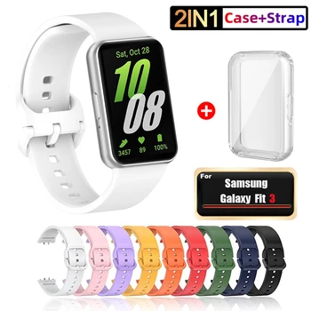 สายรัดซิลิโคนทดแทนสําหรับ Samsung Galaxy Fit 3 สายนาฬิกาสําหรับ Galaxy Fit 3 สายคล้องคอ Correa สร้อยข้อมือ