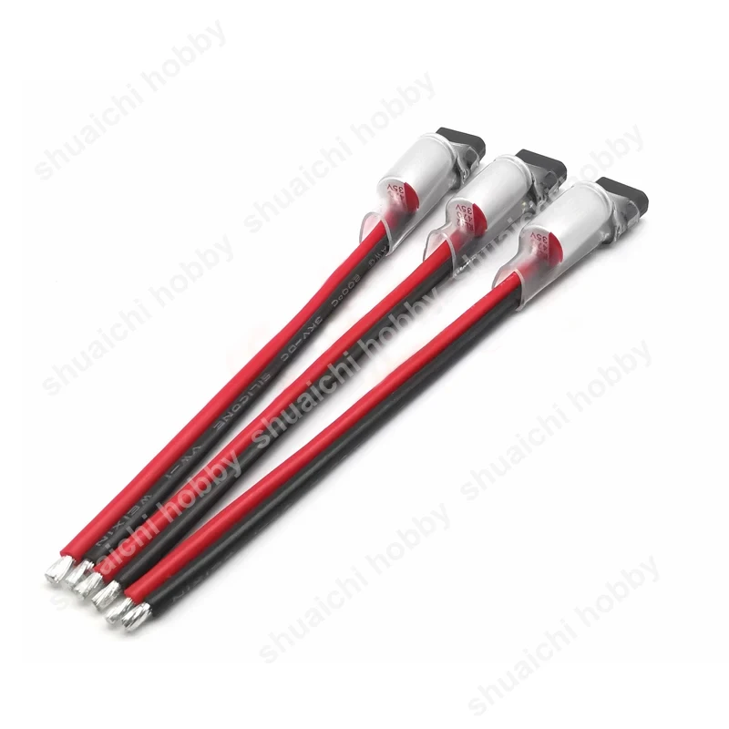 3PCS XT30U-M Plug Filter Capacitor Cable 35V 470uF Solid-state Electrolytic Capacitor 16AWG Silicone Wire for RC Drone ESC Parts