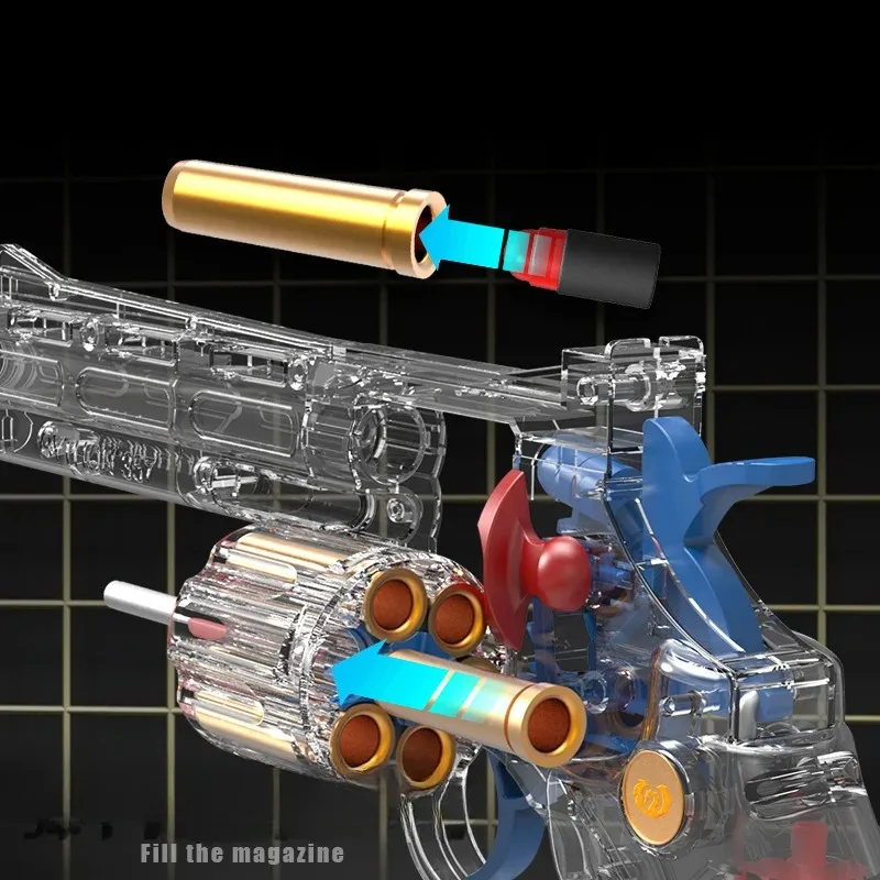 Revolver ZP-5 balles souples pistolets jouets pistolet pistolet Blaster jouet pistolet coquille éjection mousse transparente fléchettes lanceur pour adultes garçons