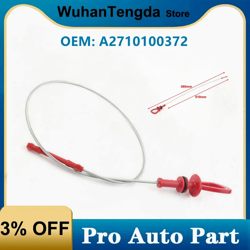A2710100372 Engine Oil Level Dipstick for Mercedes-Benz W203 W208 W209 W211 SLK CLK CLC R171 2710100372