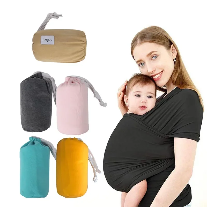 Sleepy Wrap Elástico Ergonômico Porta-bebês para recém-nascidos a crianças – Envoltório leve para bebês com mãos livres