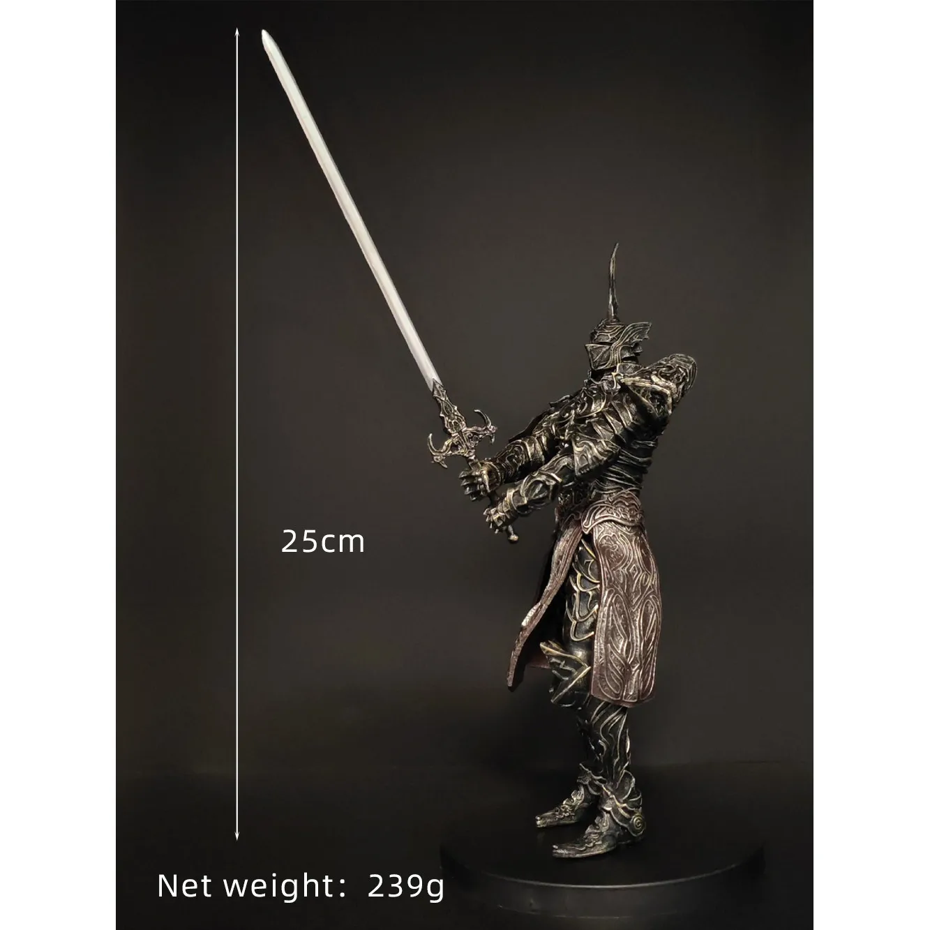 Demon Souls Penetrating Knight Metas Action Figure Model Dark Style Desktop Ornament Trendy Collectible Gift For Adult Collector - view 5
