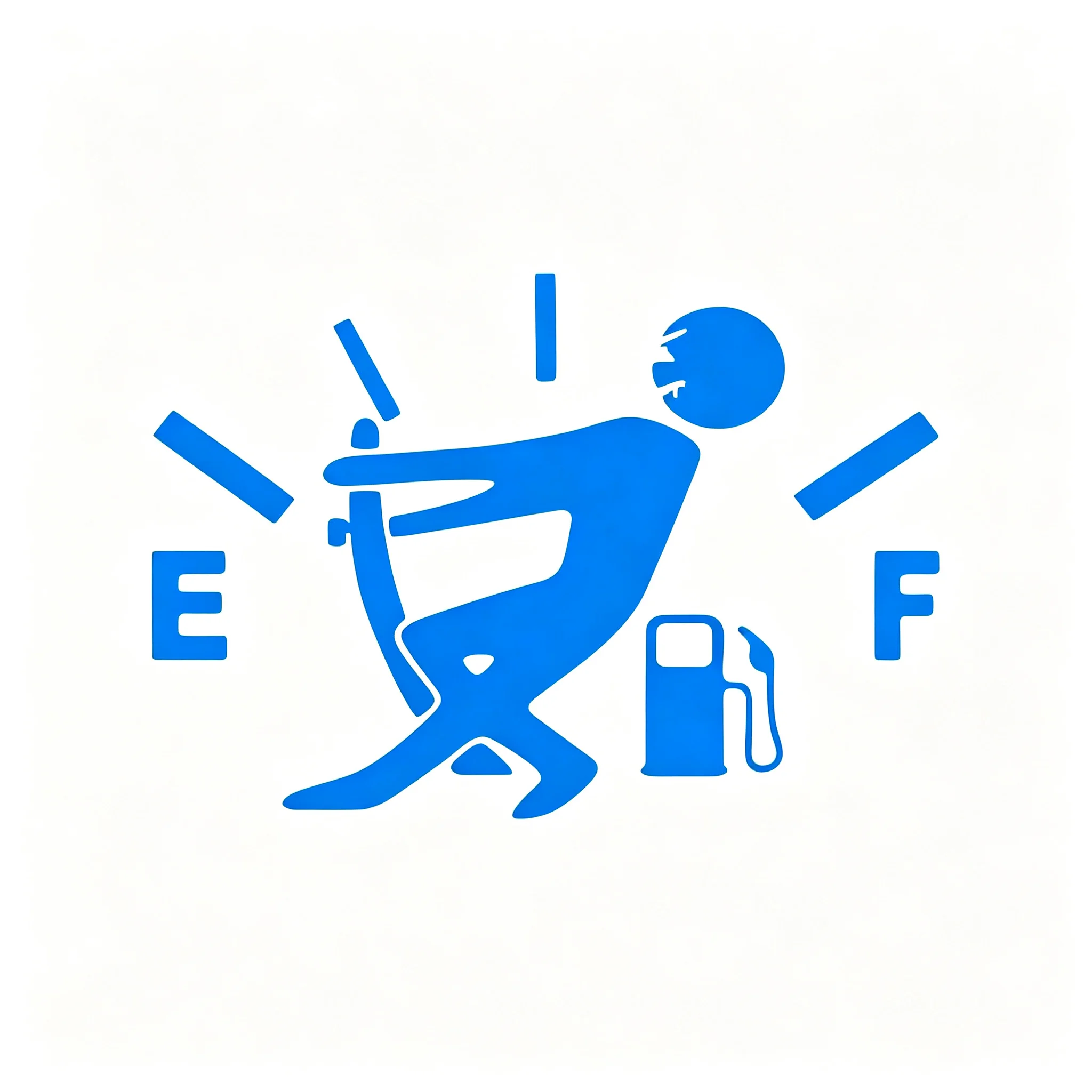 Fun Hellaflush Reflective Vinyl Car Sticker, Pull Fuel Pointer To Full Decal for Car Interior Modification
