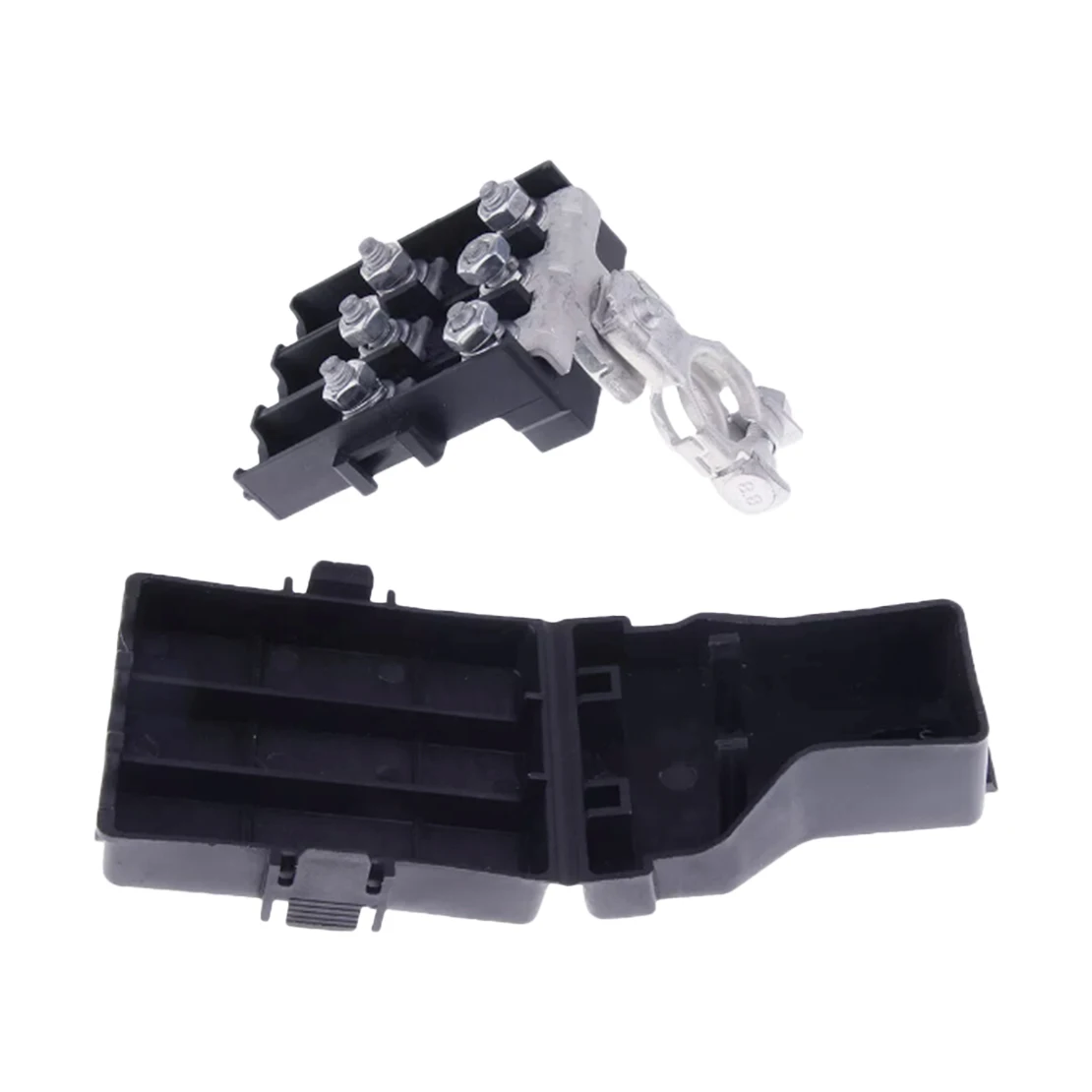 DWCX Car 3-Way Battery Terminal Fuse Box Holder Assembly Fit for ANS ANF ANG Car Accessories