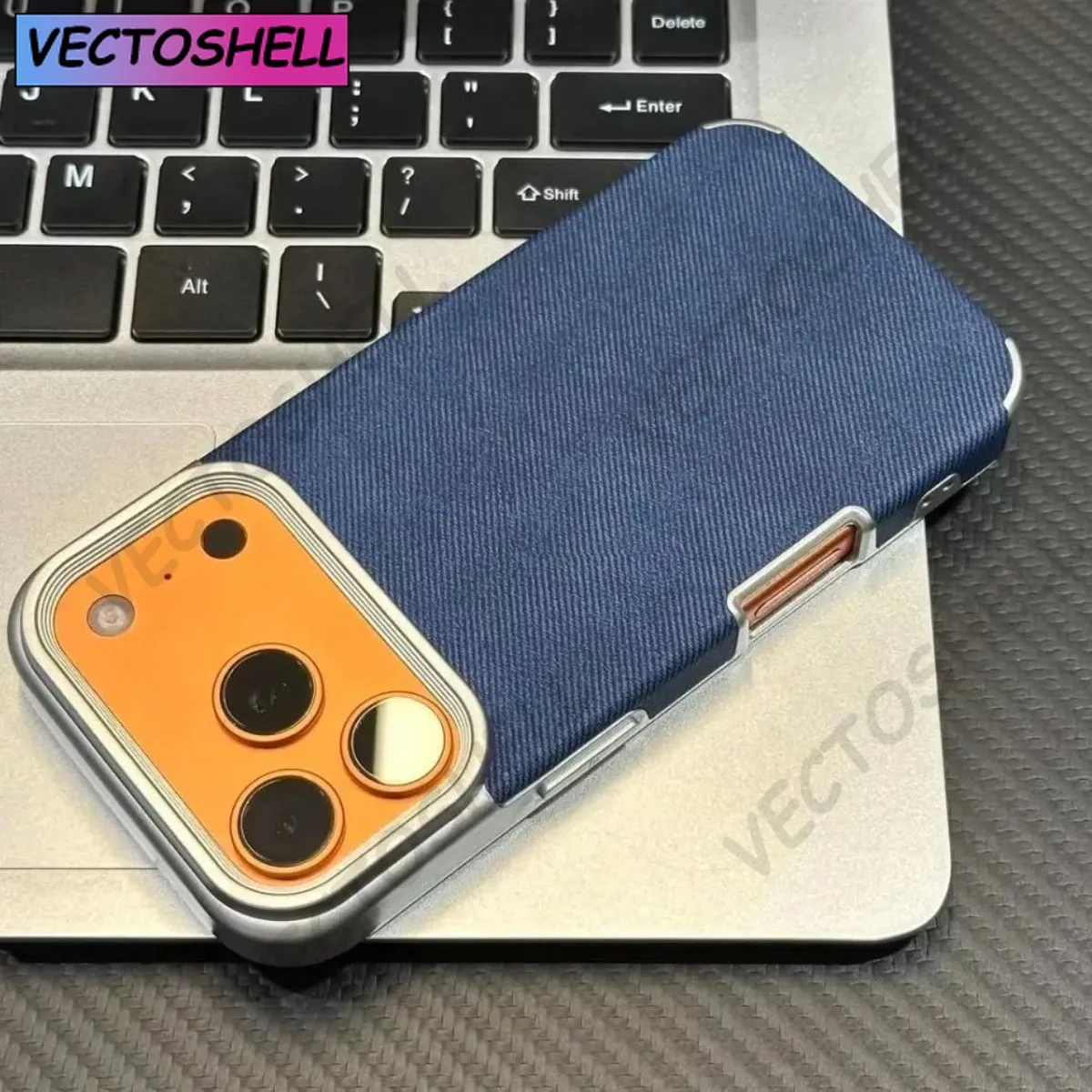 

Luxury Jeans Fabric Soft Plating Case for iPhone 17 Air 16 15 14 Plus 13 12 11 Pro Max Shockproof Bumper Fabric Brand Cover Capa