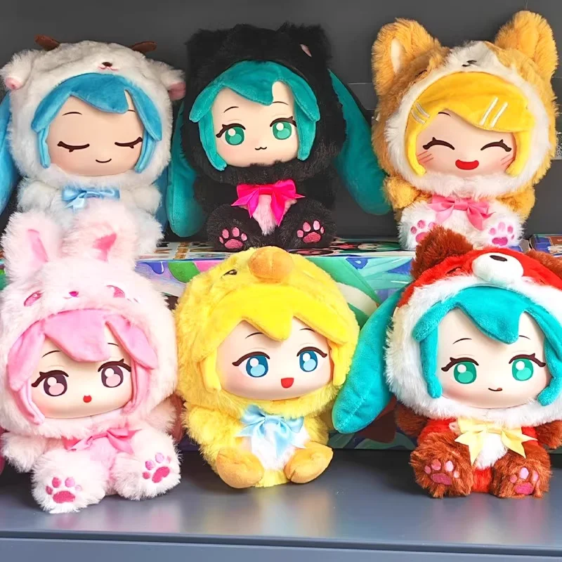 初音ミク-正規品-ブラインドボックス-桃小王-sシリーズ-公式ドール-フォレスト-ビニール製ぬいぐるみ-フィギュア-キュートなフィギュア-クリスマスギフト