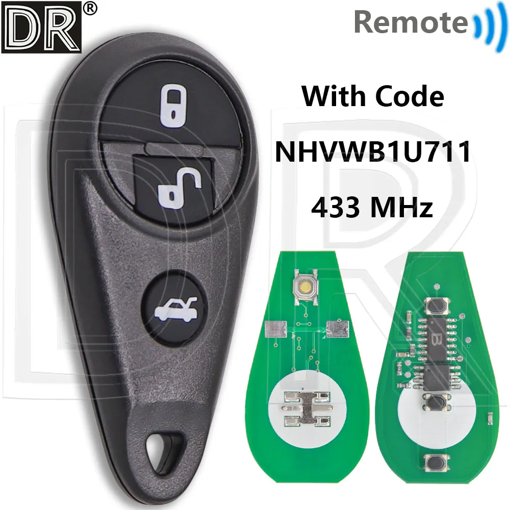 Great 433MHz NHVWB1U711 Car Remote Control Samrt Key For Subaru Forester Impreza Legacy Impreza Outback Tribeca WRX 1999-2009