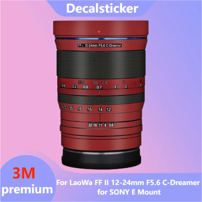 For LaoWa FF II 12-24mm F5.6 C-Dreamer for SONY E Mount Lens Sticker Protective Skin Decal Film Anti-Scratch Protector Coat