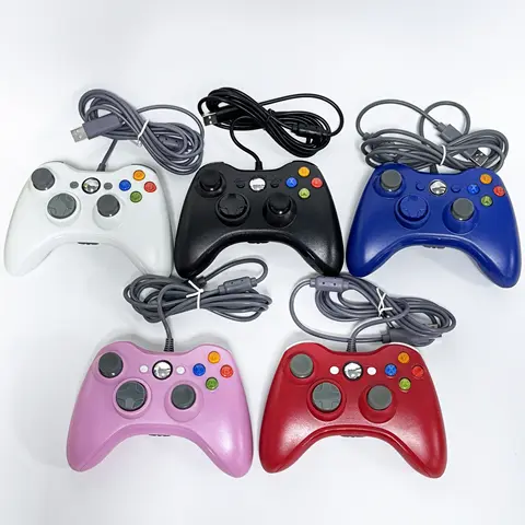 360 wired game controller supports Xbox 360 and Windows 7/8/10, with built-in motor, multiple colors to choose from