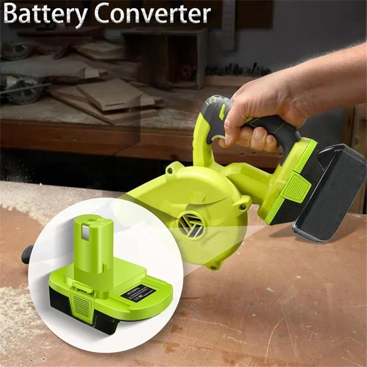 BAAQ MT20RNL Battery Adapter High Quality for 18V,Converts for 18V Li-Ion Battery to 18V Li-Ion Battery