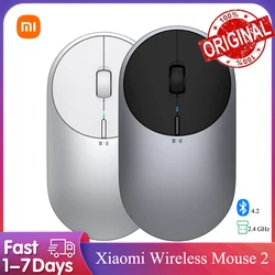 Xiaomi Portable Wireless Mouse 2 Laptop Mouse 2.4Ghz Bluetooth Gaming Mouse Button Mute Xiaomi Mouse for Office use Game mouse