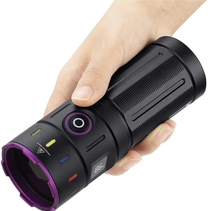

A25F-USB Rechargeable 200W 365Nm LED UV Flashlight Blacklight Torch Catdog Tinea Urine Stain Scorpion Ultraviolet