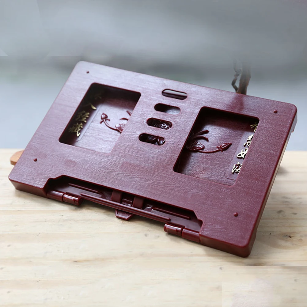 

Plastic Book Stand Compact Reading Accessories Muslim Office Temple Chant Supply Scriptural Display Religious Desktop