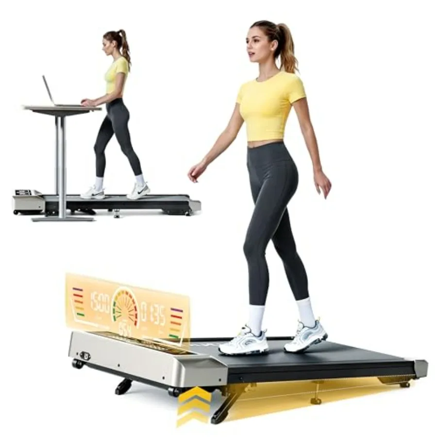 

Беговая дорожка Walking Pad с 10-ступенчатым изменением угла наклона, бесшумная, 3.0HP, безщеточная, для установки под столом, портативная, для дома/офиса, модель 300