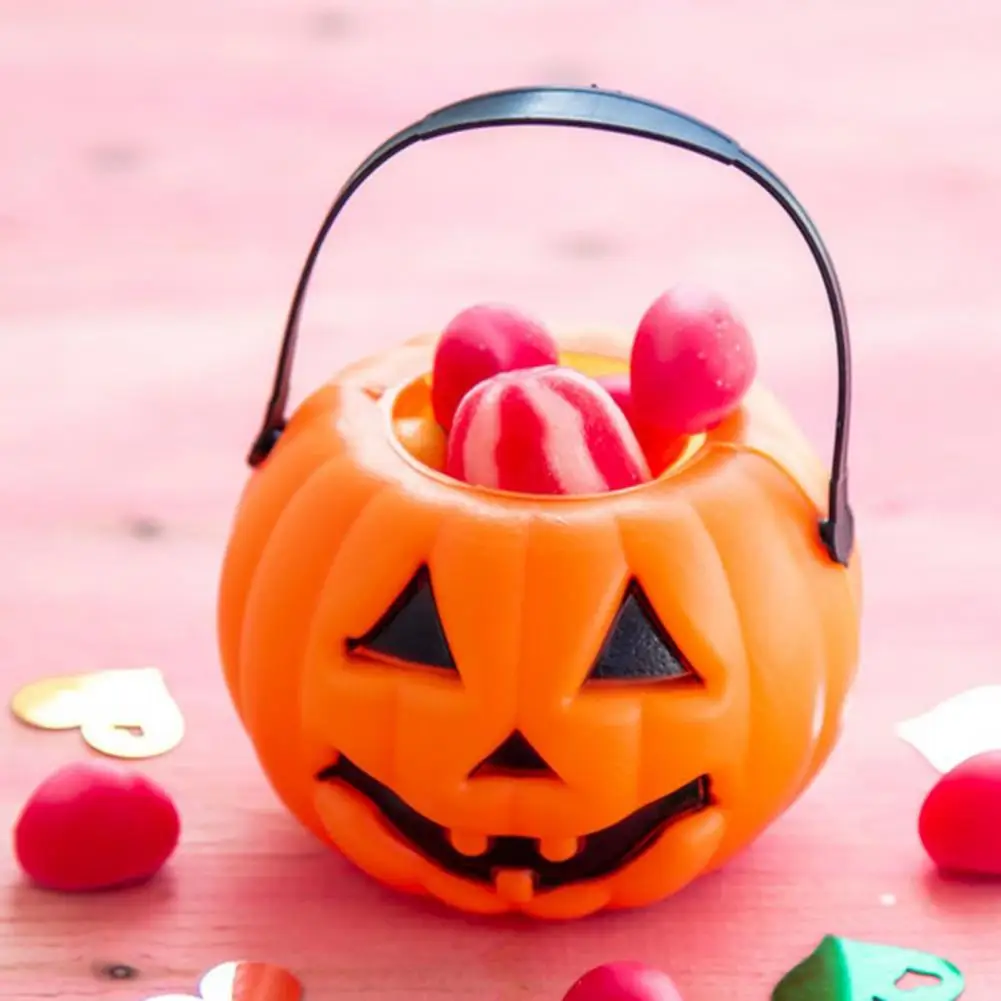 Halloween Candy Bucket Pumpkin Costume Accessories Halloween Pumpkin Candy Bucket Set Lightweight Trick or for Kids for Spooky