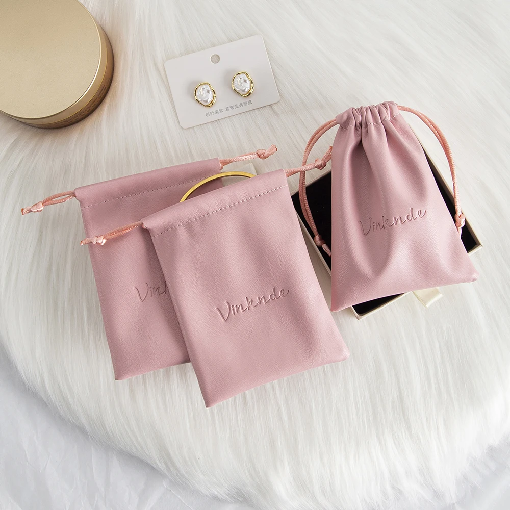 شخصية شعار الوردي بو الجلود والمجوهرات تخزين أكياس أحمر الشفاه أساور القلائد الرباط كيس التعبئة والتغليف هدية الزفاف