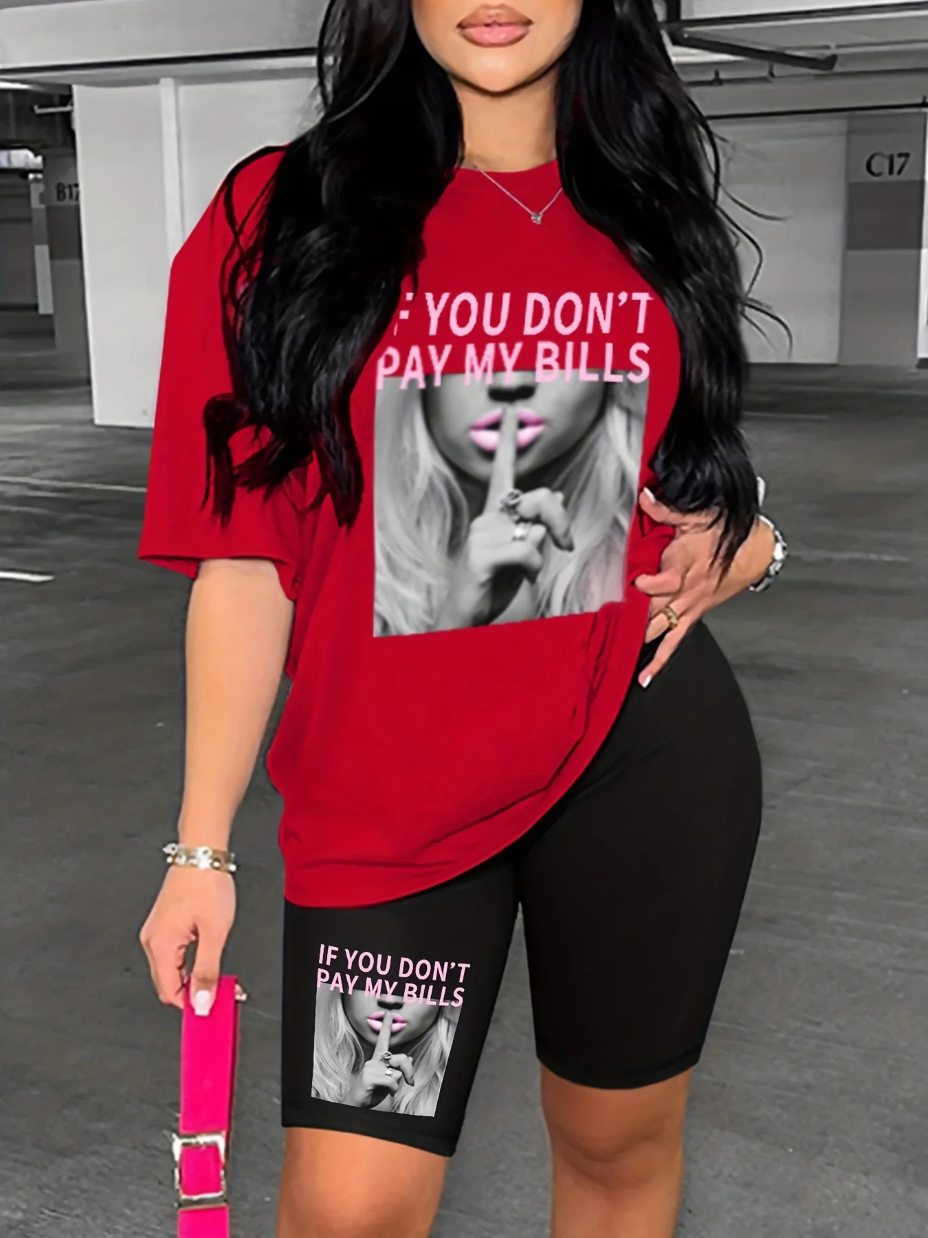 2025 verão manga curta camiseta rua na moda shorts de manga curta conjunto para mulher 3d impresso divertido padrão camiseta shorts