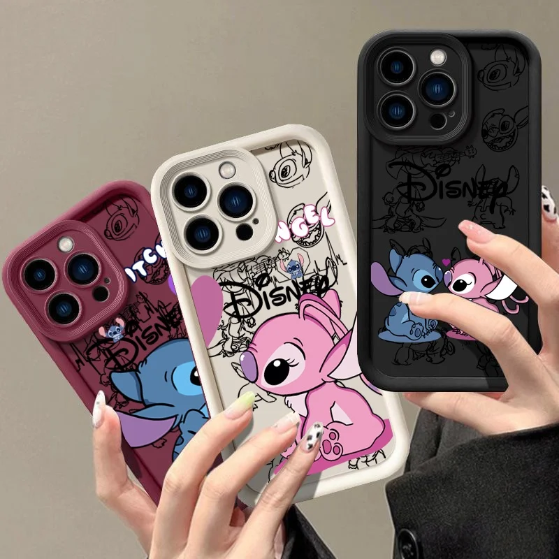 Funda de silicona de Ángel de punto de dibujos animados para Infinix Note 50 40 30 Pro Plus 50S 50i Smart 10 Plus 9 8 7 5 HOT 50 40 30 30i 40i