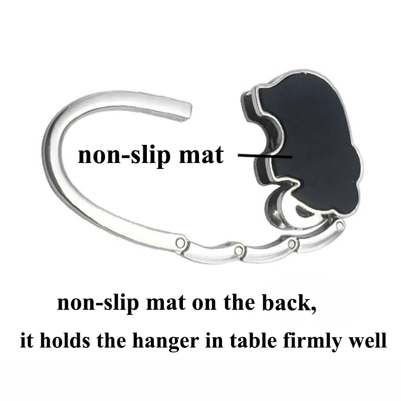 Portable Purse Hanger for Table, Foldable Metal Handbag Hook, Fashion Elephant Bag Holder Accessories for Women Girls Gift