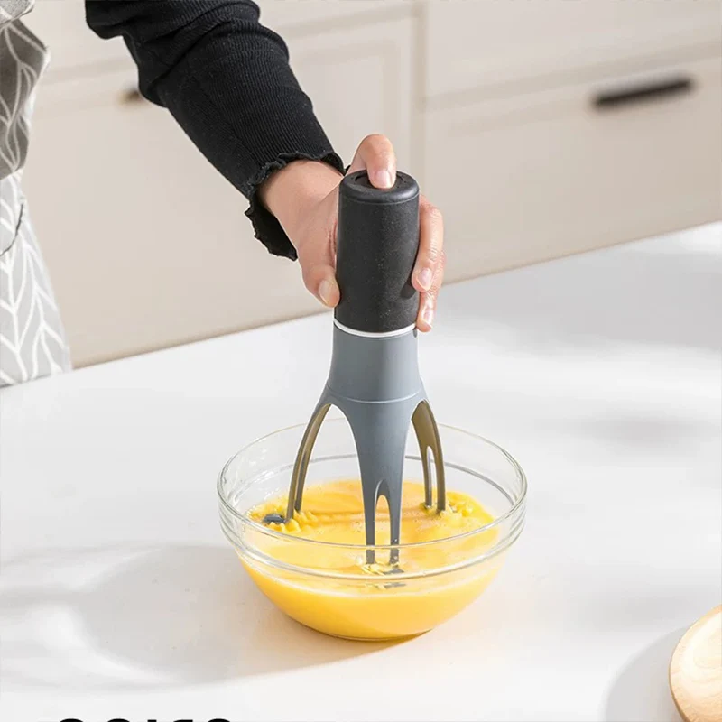 

5-Speed Egg Beater Stainless Steel Cordless Electric Whisk with Anti-Slip Grip for Baking Cooking Lightweight Kitchen Gadgets