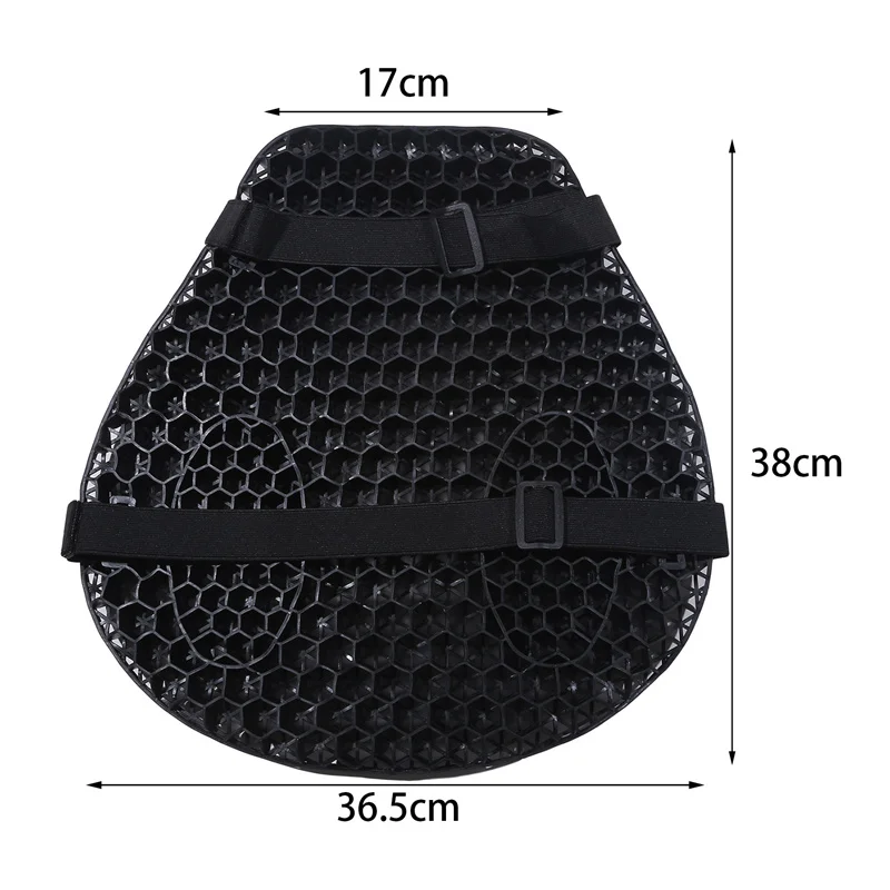 Universal 3D Motorcycle Comfort Gel Seat Cushion Seat Sunscreen Mat Anti Slip Comfort Seat Cover Motorbike Pillow Pad Cover