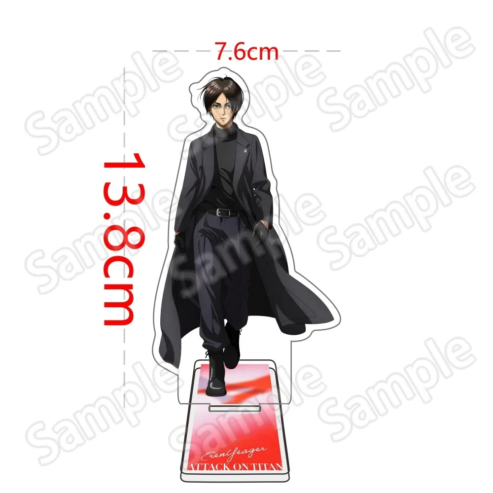 Attacking Giants Runway Ver. Hange Zoe Figure Acrylic Stand keychain Badge Erwin Figurine Standing Plate Levi Acrylic Ornament T